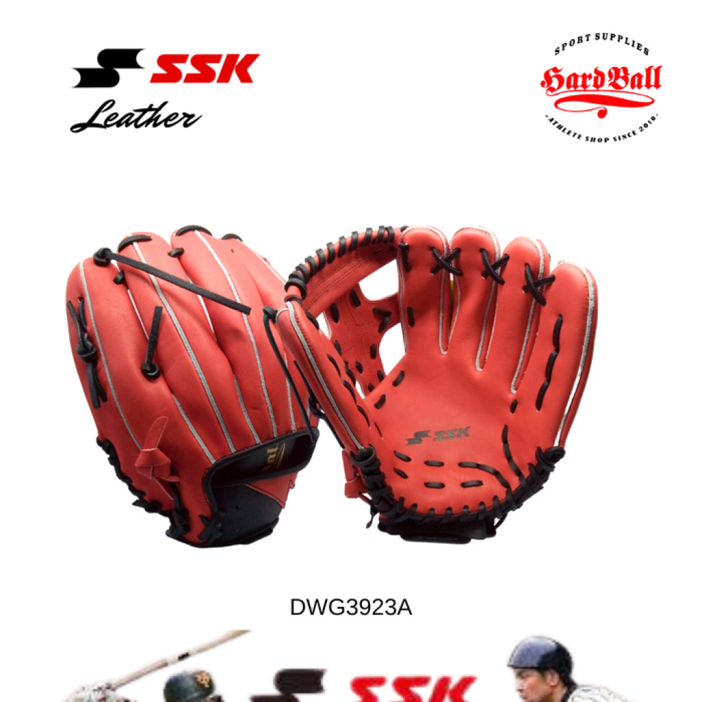 Glove Softball & Baseball SSK 11,75" Inch DWG3923F RED