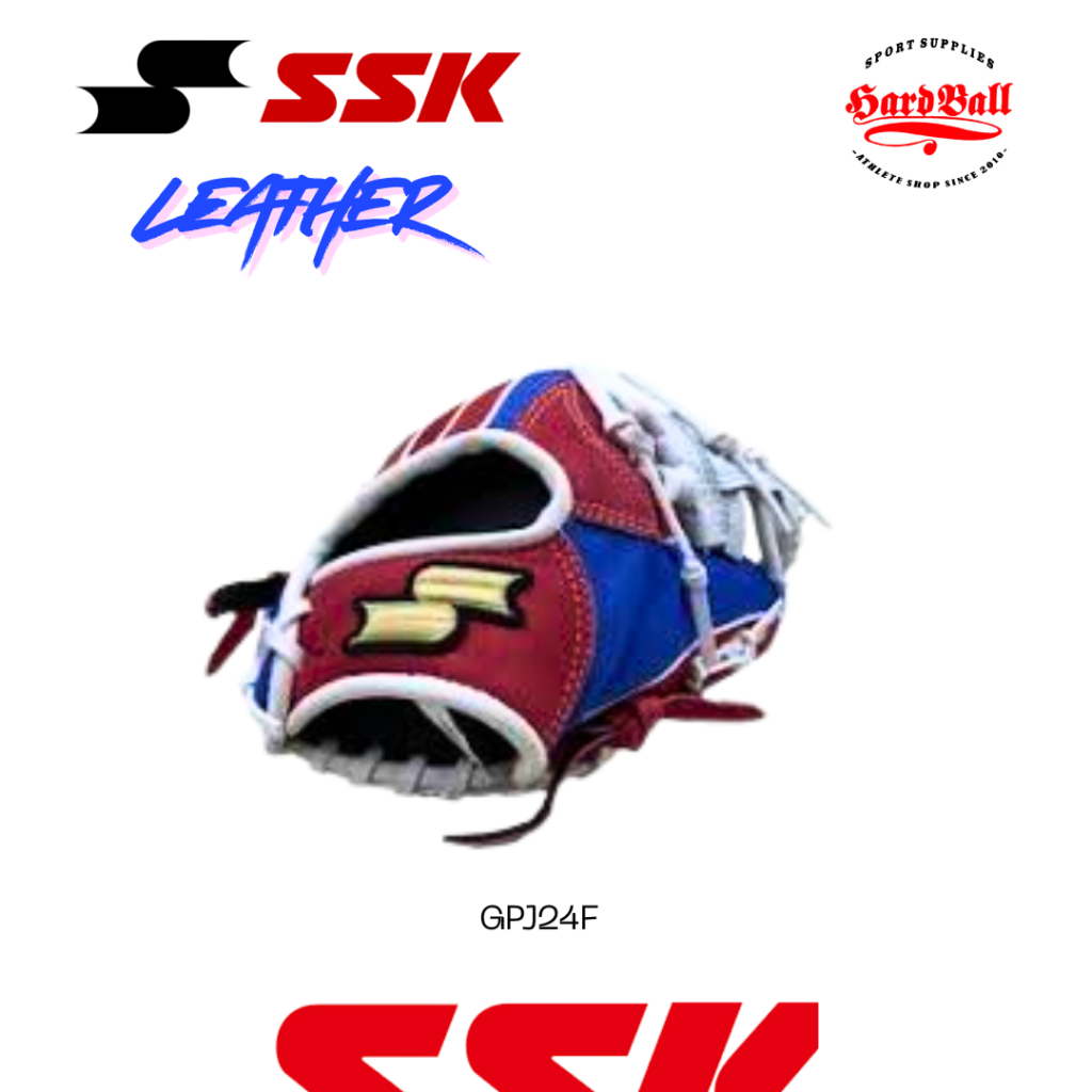 Glove Softball & Baseball SSK 10.5" Inch GPJ24F Red Blue