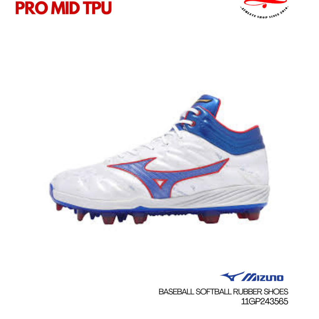 Sepatu Baseball Softball Mizuno Cushionrevo Pro Mid TPU 11GP243565 Rubber