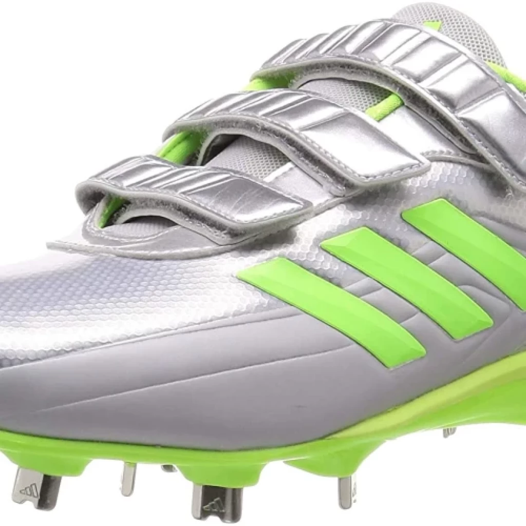 Sepatu Baseball Softball Adidas Adizero Stabile EG2386 Cleats Metal - Silver Green, 26