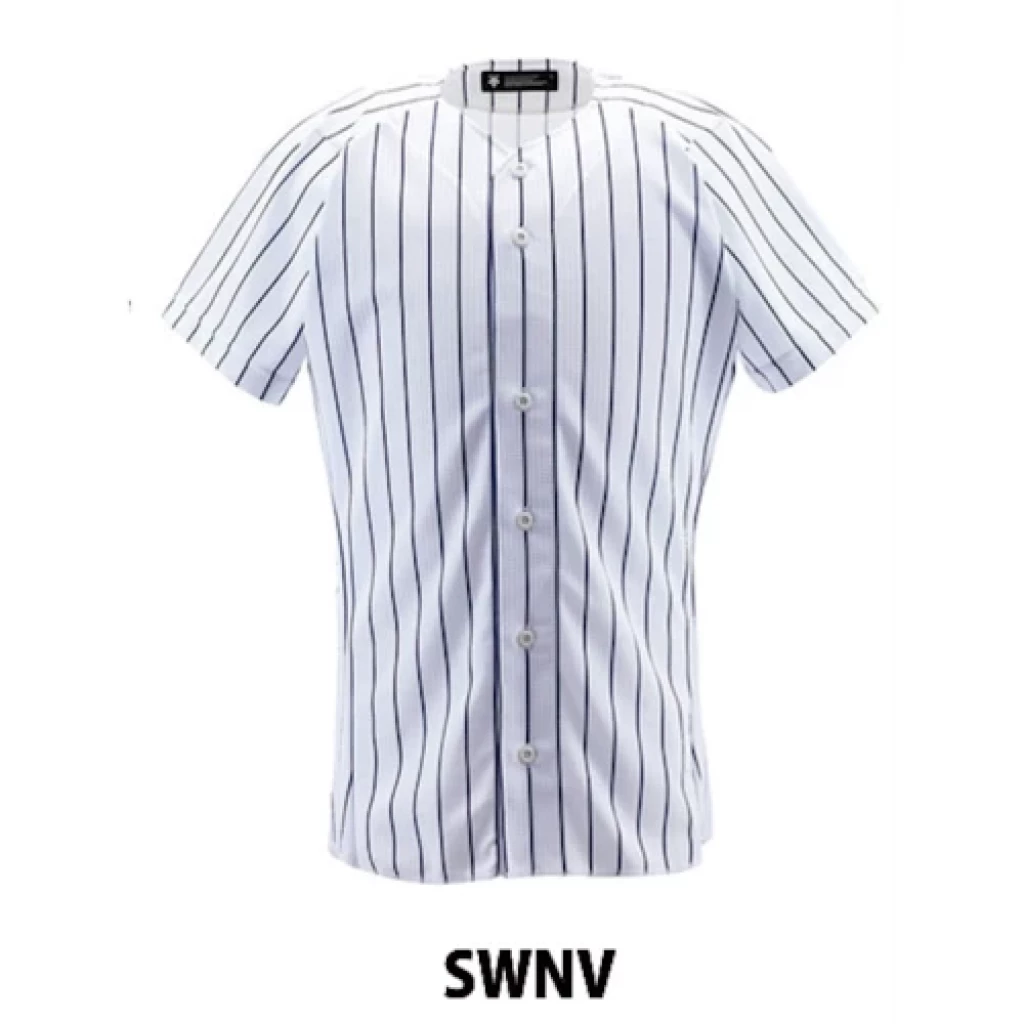 Baju Jersey Baseball Softball Descente Pin-stripe DB7000 - SWNV, M